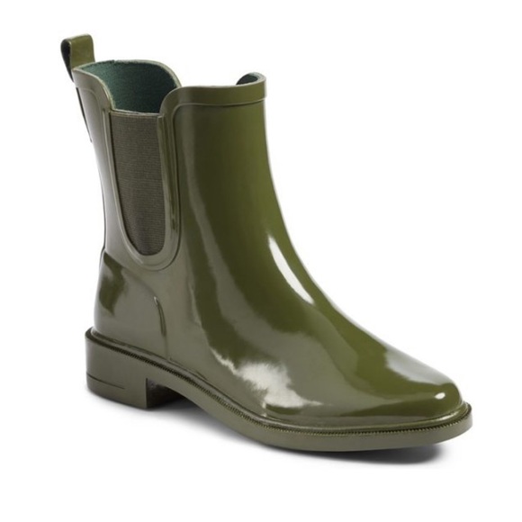 Tory Burch Shoes - NEW • Tory Burch • Stormy Ankle Rain Boots Green 9